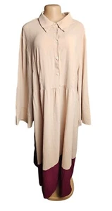 Moosta Curve Maxi Dress Womens 3XL Bell Sleeve Prairiecore Boho Normcore - Picture 1 of 12