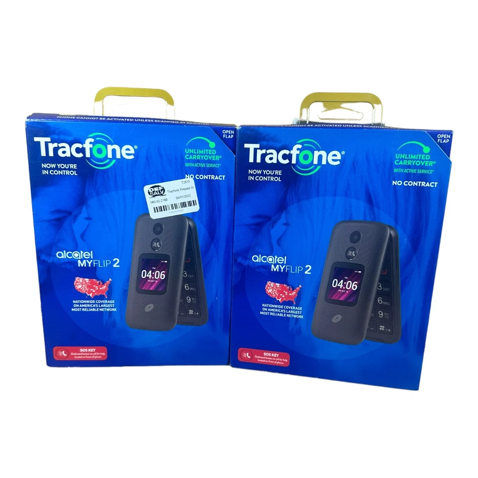 Flip Phone TracFone my Flip 2 Pre-Paid  2 Cell Phone - Image 1 of 4