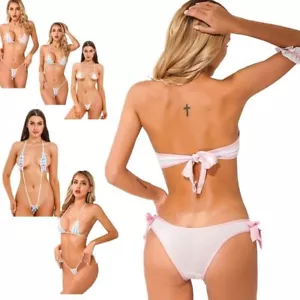 Set bikini donna sexy reggiseno top con slip body monokini costume da bagno spiaggia - Foto 1 di 65