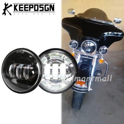 4.5'' Motorcycle LED Fog Light for Harley Davidson Electra Glide Ultra Classic Foto 1 de 4