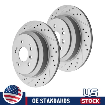 Rear Disc Brake Rotors For 2019 -2024 Honda Passport 2017 -2024 Ridgeline - Image 1 of 4