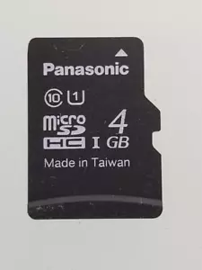 PANASONIC MICRO SD CARD 4GB - Picture 1 of 3