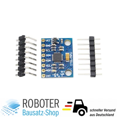 MAKERMIND 3-Achsen Beschleunigungs-/ Lagesensor -GY-521 MPU-6050 Kreisel Gyroskope Arduino
