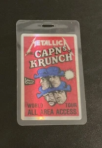 Cappellini vintage Metallica Backstage Pass laminati di Krunch FOIL PAPER - Foto 1 di 2