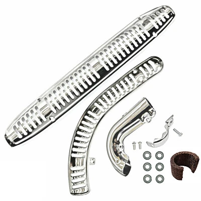 Honda CT90 Complete Exhaust Heat Shield Set Front Rear Header 1970-1979 Muffler - Image 1 of 4