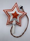 Vintage NOMA Star Plastic Tree Topper with Bulb WORKS