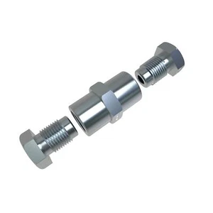 2x Verschraubung + 1 Verbinder für Bremsleitung 4,75 mm Bördel F - Bild 1 von 1