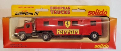 SOLIDO Toner Gam III FERRARI CAMIÓN 3504 rojo IVECO MOTOROOM -modelo vintage - Imagen 1 de 4