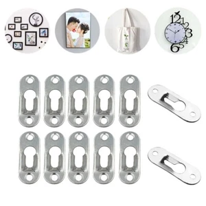 44mmx16mm Picture Hanger Metal Keyhole Hanger Fasteners For Picture Photo Frame - Picture 1 of 12