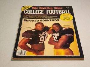 The Sporting News COLLEGE FOOTBALL 1989 Magazine Buffalo Bookends, Ads etc. - Picture 1 of 6