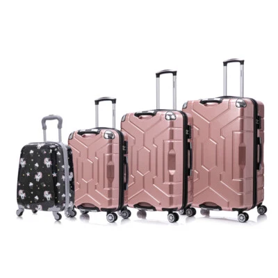 Luggage set PC material four piece travel luggage set, with rotating wheels - Image 1 of 4