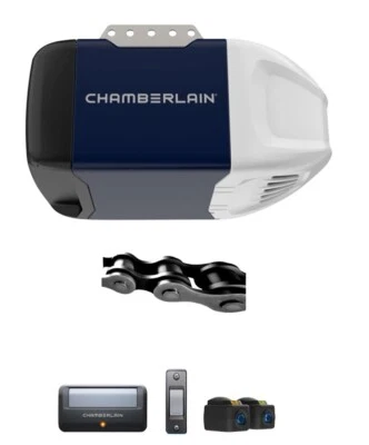 NEW Chamberlain C2102 1/2 HP Chain Drive Garage Door Opener w/  MED Lifting - Image 1 of 2
