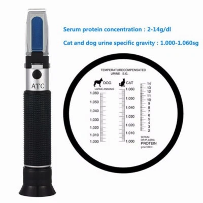 Refraktometer Labor Urin Serum Protein Dichte Messer für Tierarzt Katze Hund - Bild 1 von 4