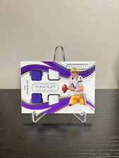 2023 PANINI IMMACULATE COLLECTION COLLEGIATE JOE BURROW QUAD PATCH #’d /99