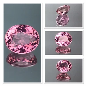 Pink Tourmaline Untreated 2.30 Carat Precision Oval Cut Gemstone LC - Picture 1 of 10