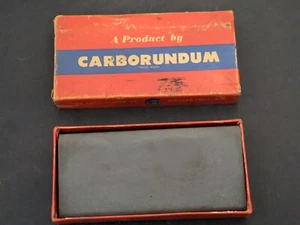 Vintage 183 Carborundum Sharpening Stone Original Box - Picture 1 of 7