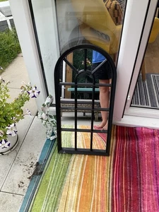 Black, Plastic, Outdoor Mirror - Picture 1 of 3