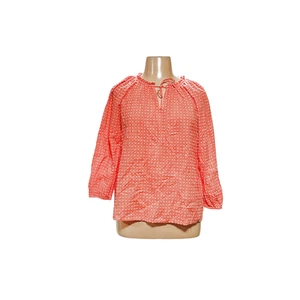 LOFT Orange Polka Dot Blouse - Picture 1 of 4