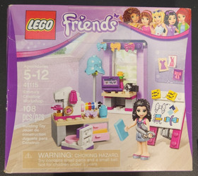 LEGO FRIENDS 41115 Emma's Creative Workshop Complete w/Manual & Box, Gently Used