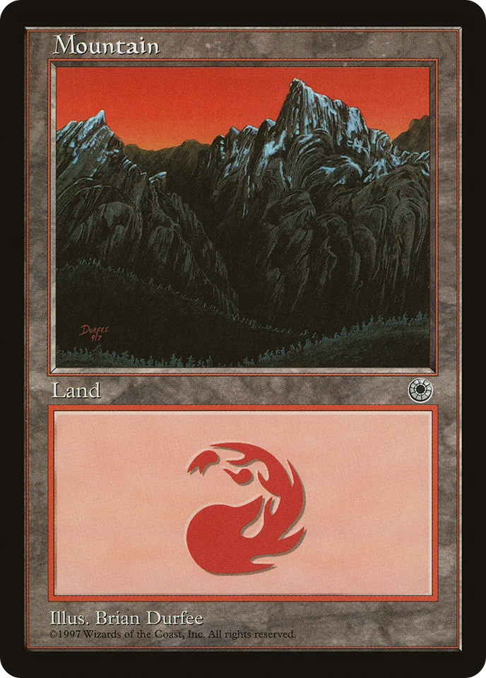 Mountain (Middle Chasm) (MP) Portal POR Magic MTG - Image 1 of 1