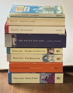 Mixed Lot of 8 ANTHONY TROLLOPE Paperback Books - Oxford, Penguin, Barnes Noble - Foto 1 di 13