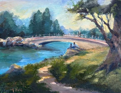 Original Hand painted Landscape Oil on Canvas - Image 1 of 4