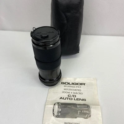 Lente macro zoom Soligor MC C/D 80-200 mm f/4,5 f4,5 montura Canon C/FD Foto 1 de 4