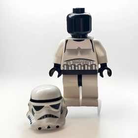 LEGO Star Wars Imperial Stormtrooper Mini figure Black Head Dotted Mouth SW0188