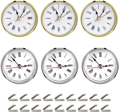 6Pcs Clock Parts for Clock Resin Mold,Clock Pieces for Clock Epoxy Casting Resin - Image 1 of 4