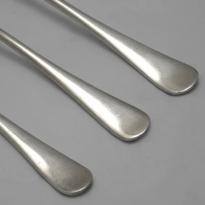 Tenedores y cucharas de cubiertos de servicio de plata Sheffield Mappin & Webb diseño INGLÉS ANTIGUO Foto 1 de 2