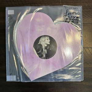 Taylor Swift - Lover (Live From Paris) ORIGINAL PRESS Blue/Pink Heart Vinyl, NEW - Picture 1 of 7