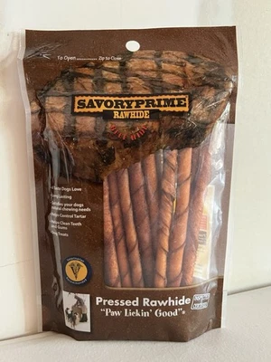 Savory Prime Twist Sticks Beef Rawhide 5 inch 20 Pack! - Image 1 of 4