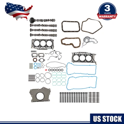 For Dodge Chrysler Jeep Ram 3.6L Pentastar Camshafts Rockers Lifters Gaskets Kit Foto 1 de 4