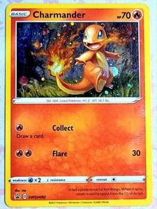 Charmander SWSH092 SWSH: Schwert & Schild Promo Karten Holo - Bild 1 von 2