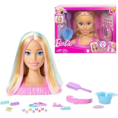 Barbie Testa Acconciature De Luxe Mattel Jfg81 - Immagine 1 di 4