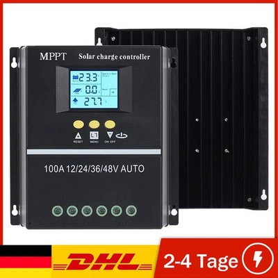 4000W 100A MPPT Solar PV Regler 12V 24V 36V 48V Solar Laderegler Controller LCD - Bild 1 von 4