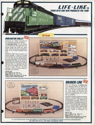 catalogue LIFE-LIKE Train HO N new products for 1990 E aa - Image 1 of 2