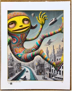 Surreal Urban Street Art os gemeos style LTD ED ART Print CleverVision Art Labs - Picture 1 of 1