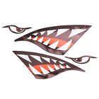 Enhance Your Kayak with Fish Teeth Stickers Easy Peel and Stick Application