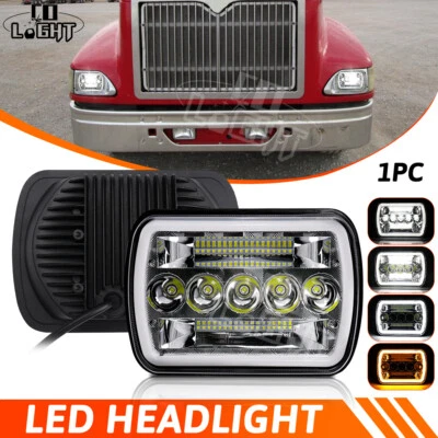 For International Harvester 9900 9200 9400i 4700 4800 7x6inch Led Halo Headlight - Image 1 of 4