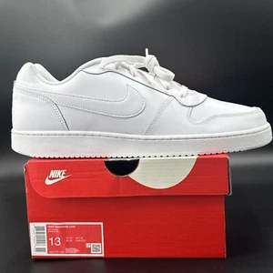 Men's Nike Ebernon Low Athletic Sneakers Shoes Triple White AQ1775-100 Size 13 - Picture 1 of 17