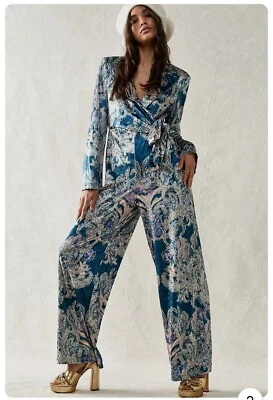 Mono estampado envolvente de terciopelo Free People Delphine pequeño $178 Foto 1 de 4