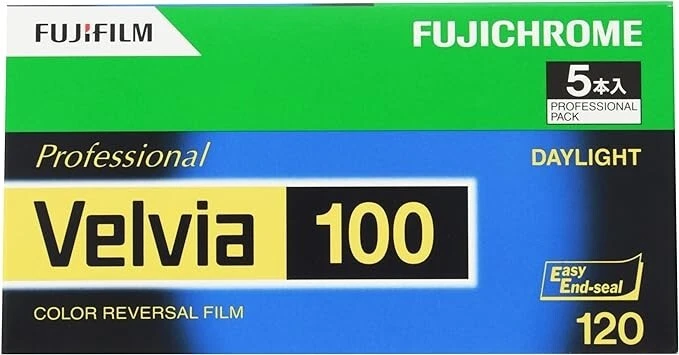 FUJIFILM Fuji Velvia 100 120 Color Reversal Film 12 sheets 5 rolls - Image 1 of 1