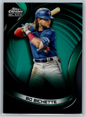 Bo Bichette 2022 Topps Chrome Black Green Refractor /99 #7 Toronto Blue Jays - Image 1 of 2