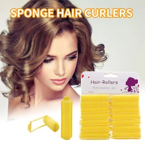 NEW SMALL LARGE Soft Foam Curlers Curling Tools Waves Styling Sponge Hair Roller - Picture 1 of 17