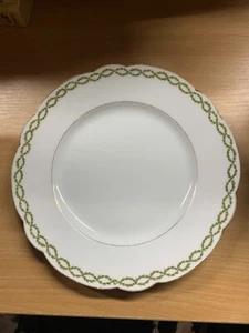 RARE c1910 BERNARDAUD & CO LIMOGES WHITE 24.5cm-WIDE DINNER PLATE (P5) ref:AA - Imagen 1 de 7