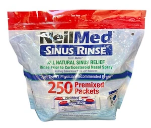 250 Packets NeilMed Sinus Rinse Saline Nasal Expiration 01/2028+ (250 Count) - Picture 1 of 7