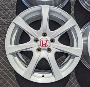 HONDA JDM Genuine Civic Type R FD2 Wheels 18×7.5J offset60 Beautiful! 4pcs - Picture 1 of 9