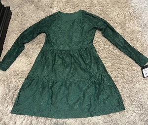 Art Class Girls XXL (18) Dark Green Lace Party Dress BNWT - Picture 1 of 4