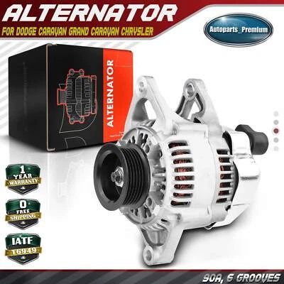 克莱斯勒 Town & Country 备用器 96-00 Voyager 道奇普利茅斯 90 A 12V CW — 第 1/4 张图片